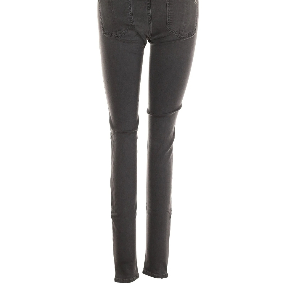 Rag & Bone Gray Skinny Jeans with Modern Distressing - Picture 3 of 4